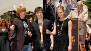 Harry Potter con Hermione e Ron